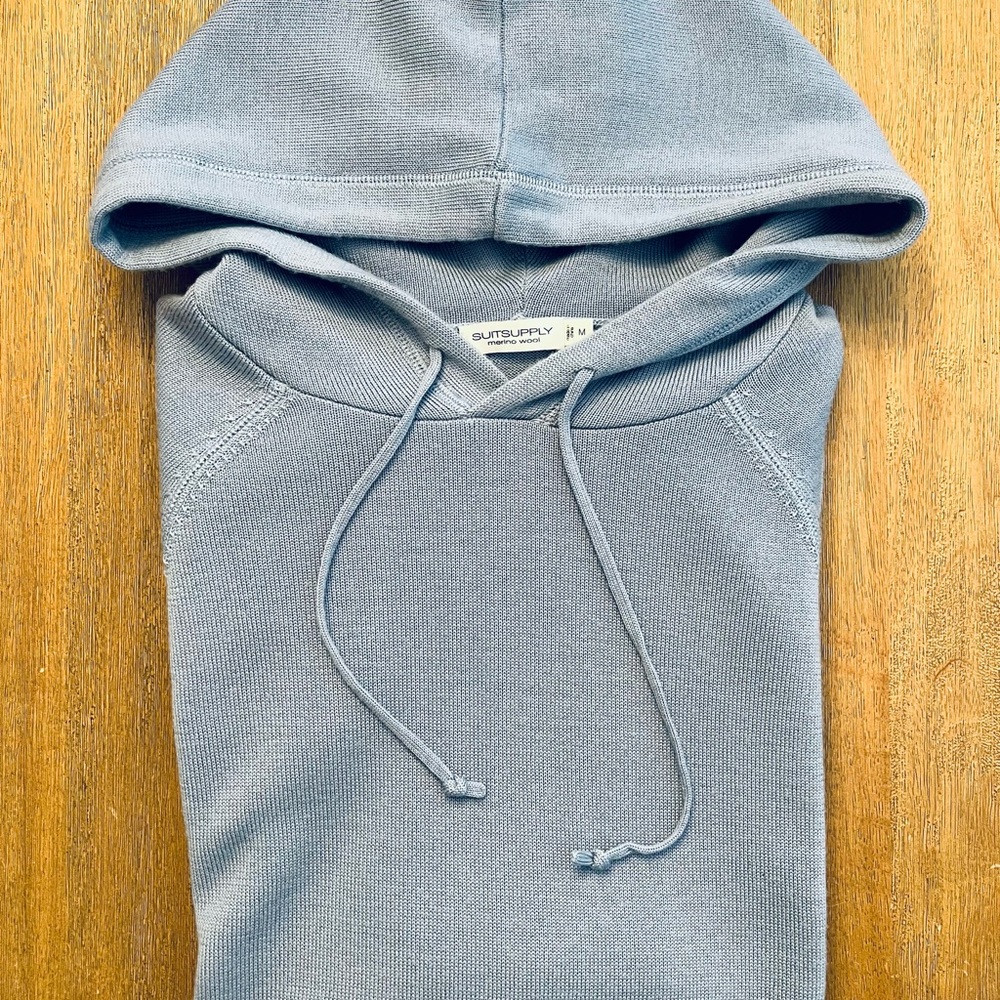 Suitsupply 100% Merino Wool Hoodie Sweater